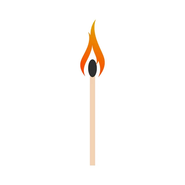 Burning match black and white vector Stock Vector Image by