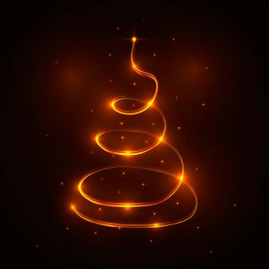 Karanlık arka arka ışık Noel ağacı