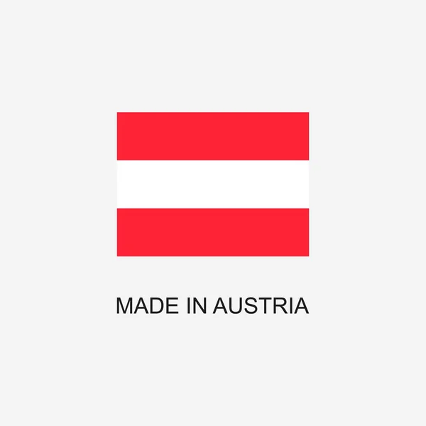 Austrii Znak Flaga Narodowa — Wektor stockowy