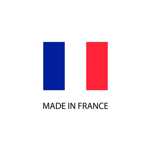 Wykonane France Znak Flaga Narodowa — Wektor stockowy