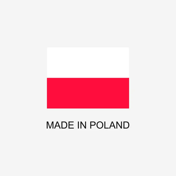 Polsce Znak Flaga Narodowa — Wektor stockowy