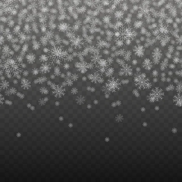 下雪背景 冬天圣诞节和新年 — 图库矢量图片