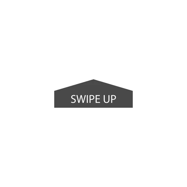 Swipe Omhoog Pictogram Geïsoleerd Witte Achterzijde — Stockvector