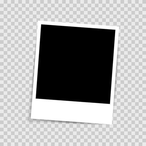 Ретро фото рамка изолирована на прозрачном фоне
