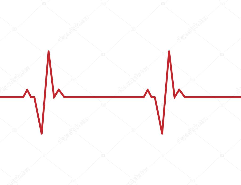 Heartbeat line background