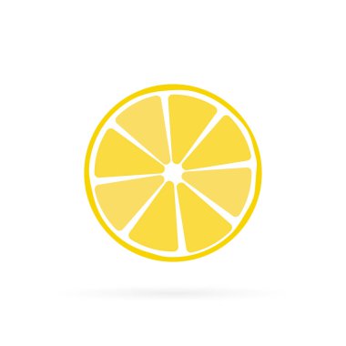 Limon meyve simgesi sembolü. Vektör eps10