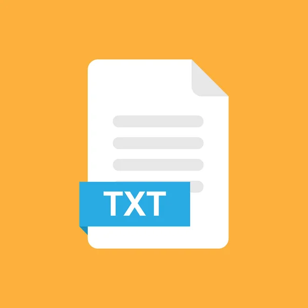 Txt format file icon symbol — Stockvektor