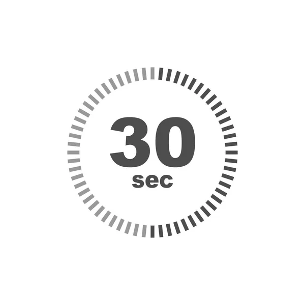 Χρονόμετρο 30 sec εικονίδιο. Απλός σχεδιασμός — Διανυσματικό Αρχείο