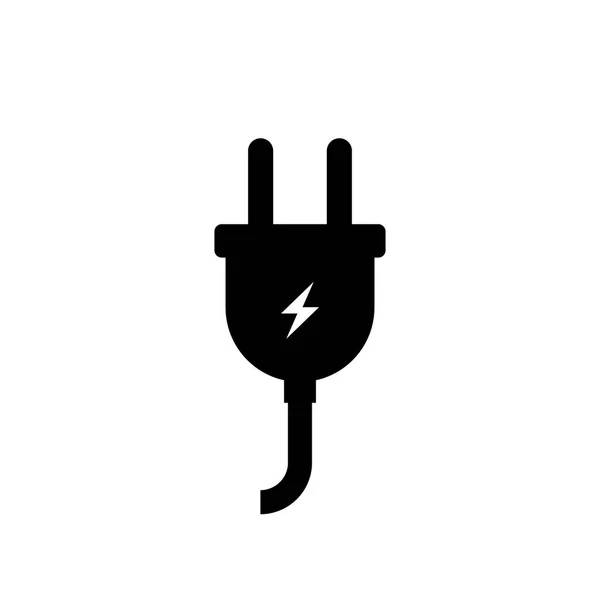Ícone plugue elétrico design simples — Vetor de Stock