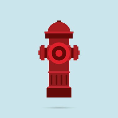 Hydrant simgesi düz stil. Vektör eps10
