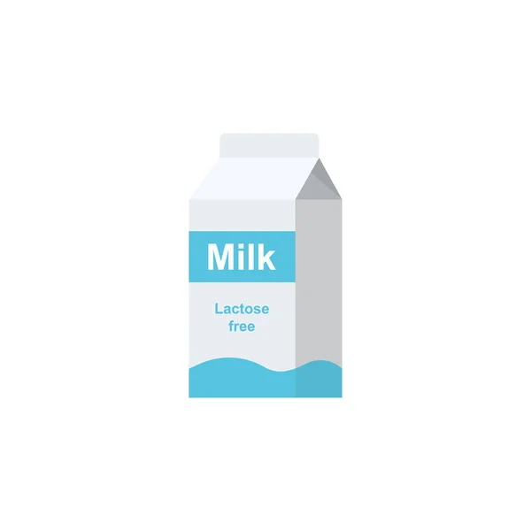 Lait sans lactose style plat — Image vectorielle