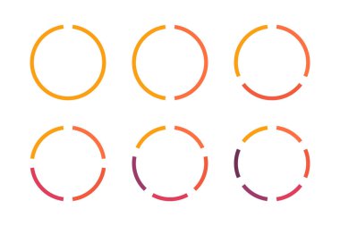 Bilgisel çemberler simgesi seti. İş konsepti