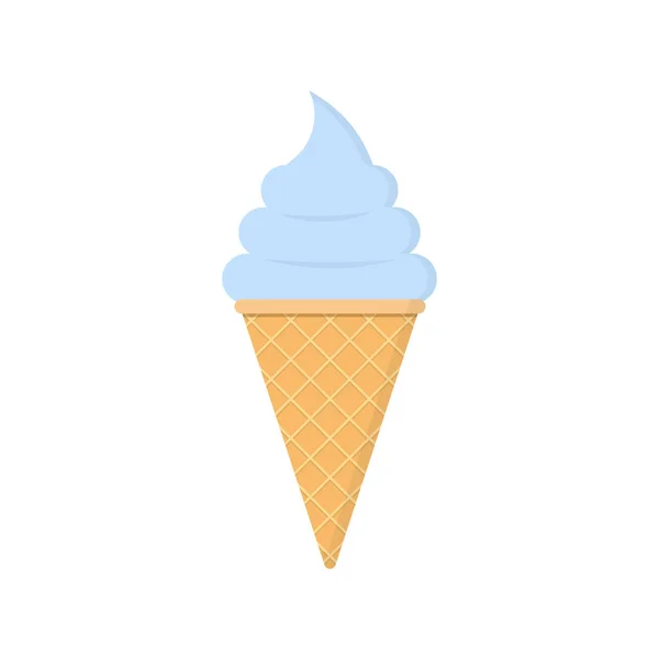 Παγωτό Εικονίδιο Απλό Σχεδιασμό Επίπεδη Στυλ — Διανυσματικό Αρχείο