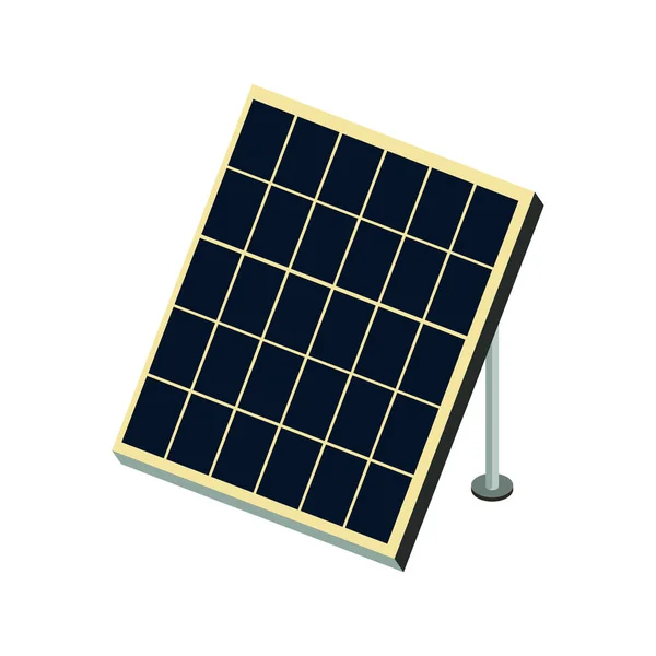 等距太阳能电池板图标。在白色背景上孤立的矢量插图. — 图库矢量图片