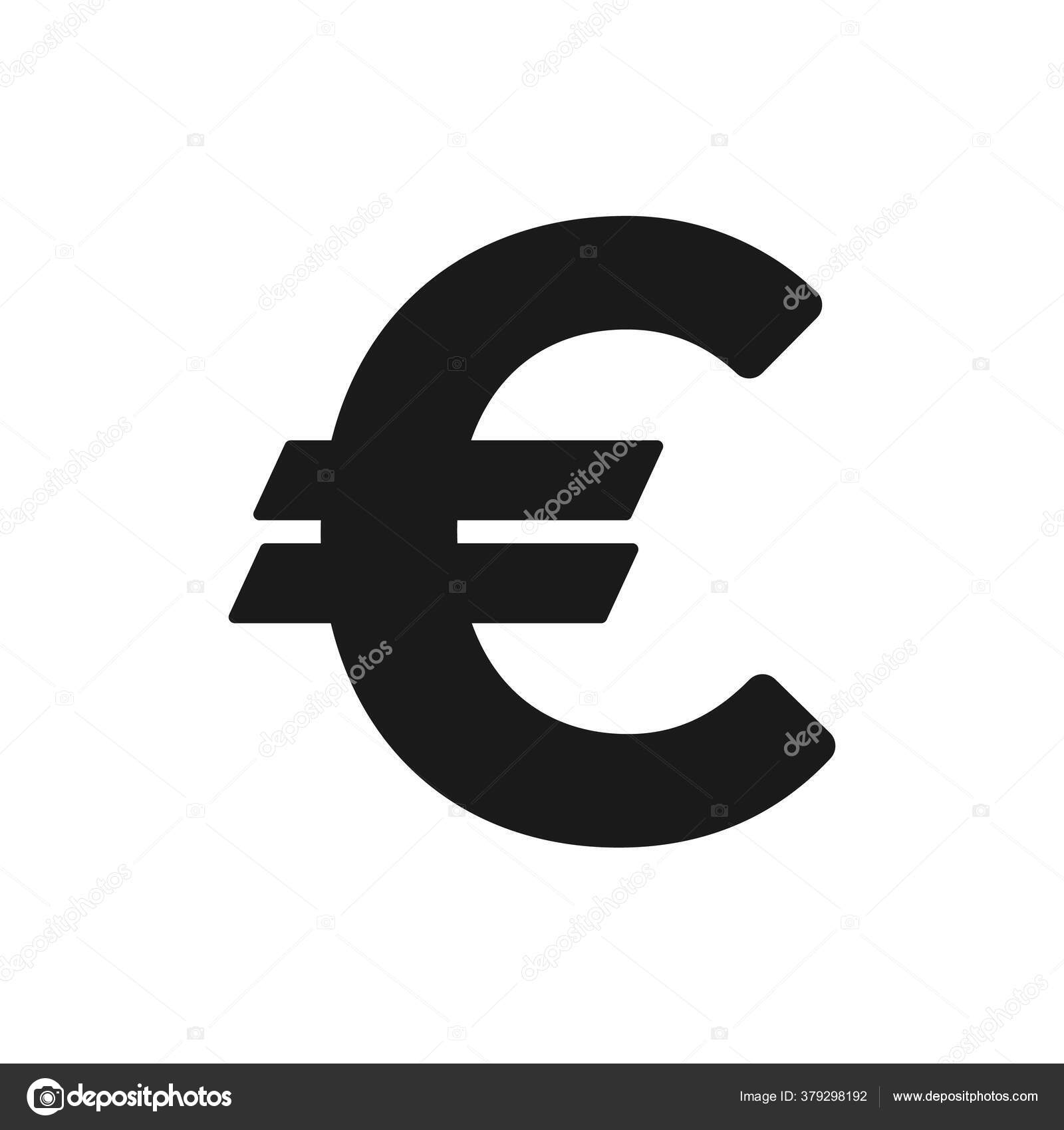 Ícone Vetorial Euro Dinheiro Simboliza Moeda Euro Euro Moeda