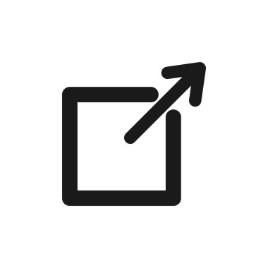 Bağlantı simgesi. Hiper bağlantı zinciri sembolü. Dış bağlantı sembolü vektör simgesi.