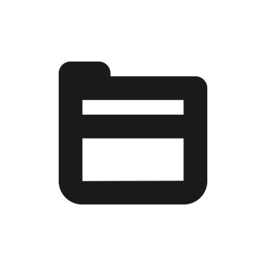 Dizin Simgesi Vektörü. Web sitesi, uygulama ve UI tasarımı için dosya dizini illüstrasyonu.