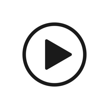Simge vektör illüstrasyonunu çal. Video simgesini oynat.