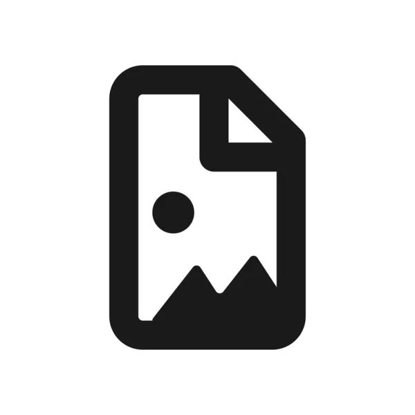 Resim simgesi vektör illüstrasyonu. İzole edilmiş resim sembolü. Resim çizgisi konsepti. Fotoğraf çerçevesi grafik tasarımı. Uygulama için fotoğraf dosyası ana hatları sembolü. Beyaz arkaplanda resim resmi.