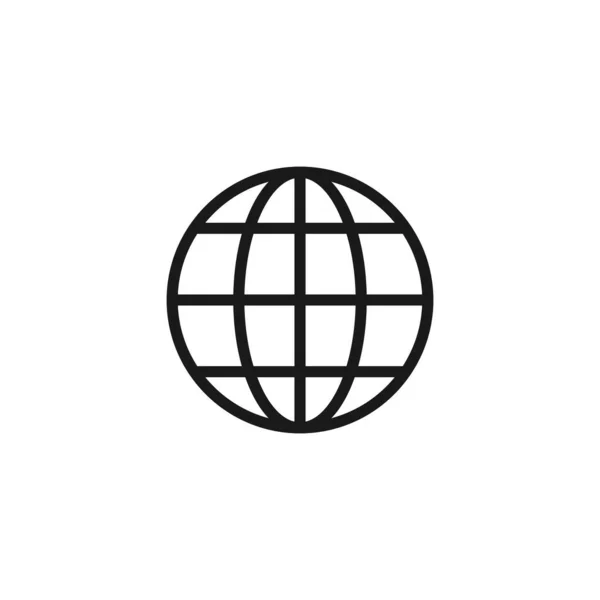 Інтернет Ікона Йдіть Ілюстрацію Веб Знаків Ікона Глобуса Символізує Інтернет — стоковий вектор