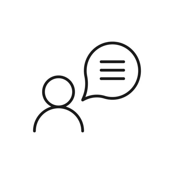Εικονίδιο Των Ομιλητών Χρήστης Εικονίδιο Φούσκα Ομιλία Ομιλία Και Επικοινωνία — Διανυσματικό Αρχείο