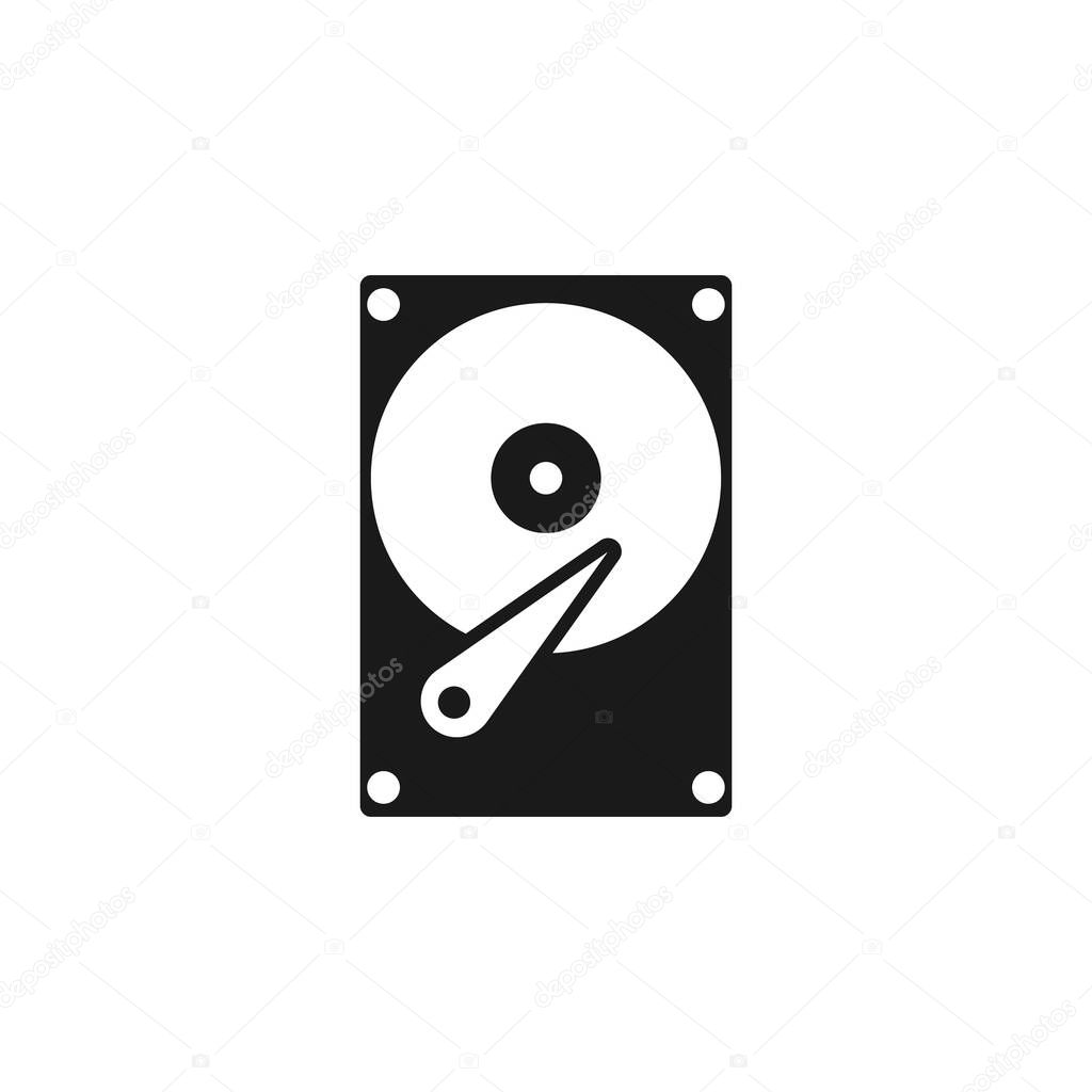 HDD line icon for your website or mobile app; Hard disk Drive icon vector