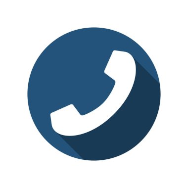 Modayı takip eden düz telefon simgesi. Telefon sembolü. Vektör illüstrasyonu.