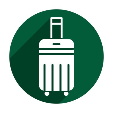 Bagaj ikonu yolculuğu simgeler. Düz dizayn. Bagaj işareti. Mükemmel mobil ve web konsepti için bavul simgesi