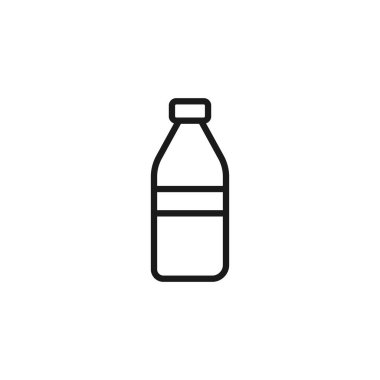 Moda tarzında bir şişe simgesi. Mükemmel ağ ve mobil konsept için su şişesi sembolü