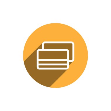 Kredi kartı simgesi veya banka kartı simgesi. Banka, kart, kredi kartı, ödeme, alışveriş tabelası. Finans ve para kavramı.