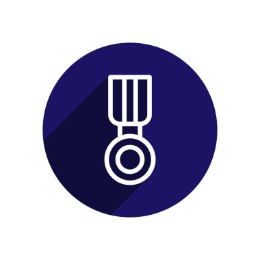 Madalya simgesi arka planda izole edildi. Başarı rozeti, web siteniz ve uygulama tasarımınız için madalya sembolü.