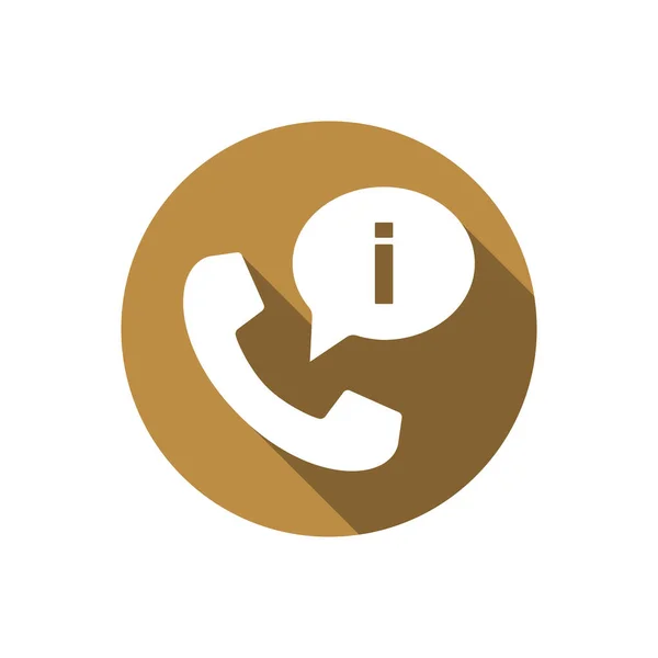 Telefon ikonu ile iletişim balonu. Bilgi simgesi iste. Moda tarzında konuşma balonu olan bir telefon simgesi. Mesaj balonlu simgeyi ara. Bilgi simgesi iste