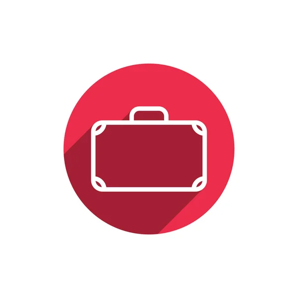 Βαλίτσα Εικονίδιο Στο Μοντέρνο Σχέδιο Επίπεδη Στυλ Εικονίδιο Τσάντας Επαγγελματική — Διανυσματικό Αρχείο