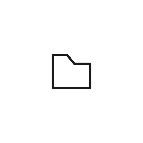 Ordner Symbol Trendigen Linienstil Isoliert Auf Weißem Hintergrund Archiv Kategorien — Stockvektor