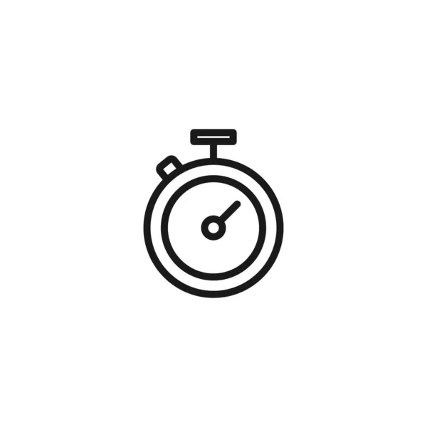 Stopwatch Vector Icoon Chronometr Tijdstempel Klokpictogram Business Management Prestatiemeting Deadline — Stockvector