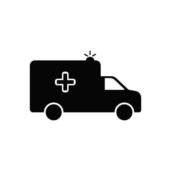 Ícone Ambulância Emergência Hospital Símbolo Saúde Ilustração Vetorial Sinal Médico — Vetor de Stock
