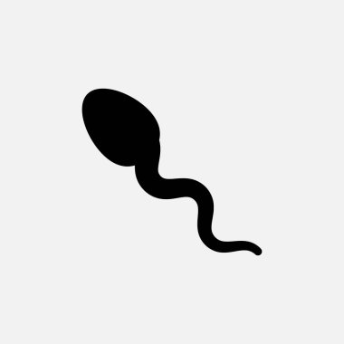 Sperm işareti simgesi. Döllenme ya da döllenme sembolü.