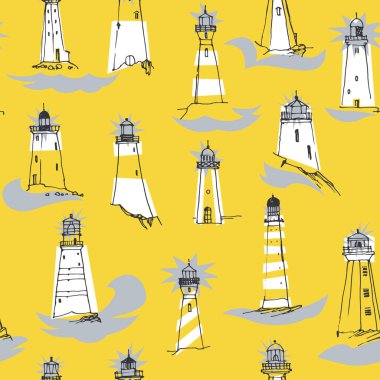 Elle çizilmiş işaretleri ile desen. Satır kroki