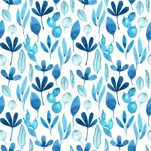 Naadloze Patroon Met Aquarel Decoratieve Plant — Stockfoto