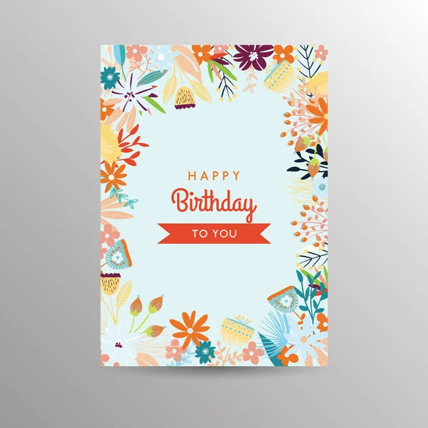 Diseño Tarjetas Cumpleaños Colorido Festivo — Vector de stock