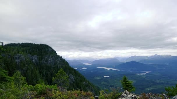 Vue Timelapse Montagne Vallée Avec Des Lacs Des Collines Des — Video