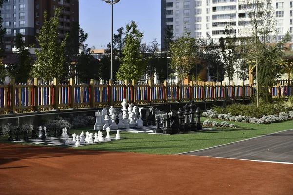 Deporte Campo Tenis Verde Ciudad Hierba Campo Estadio Deportes Parque — Foto de Stock