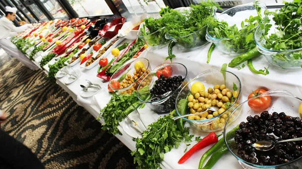 Nourriture Petit Déjeuner Repas Turc Fromage Thé Assiette Sain Délicieux — Photo