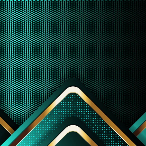 Banner Dorado Tablero Fondo Abstracto Vectorial Para Diseño Texto Mensaje — Vector de stock