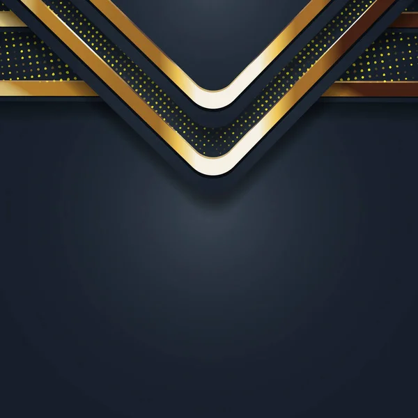 Золотий Банер Абстрактна Векторна Фонова Дошка Сучасного Дизайну Тексту Повідомлень — стоковий вектор