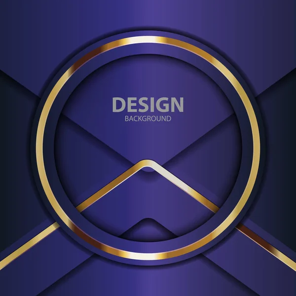 Banner Gold Placa Fundo Vetorial Abstrato Para Design Texto Mensagem —  Vetores de Stock