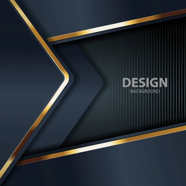 Banner Gold Placa Fundo Vetorial Abstrato Para Design Texto Mensagem — Vetor de Stock