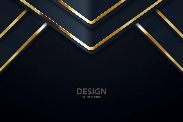 Banner Gold Placa Fundo Vetorial Abstrato Para Design Texto Mensagem — Vetor de Stock