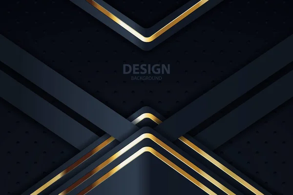 Goud Banner Abstract Vector Achtergrond Bord Voor Tekst Boodschap Ontwerp — Stockvector