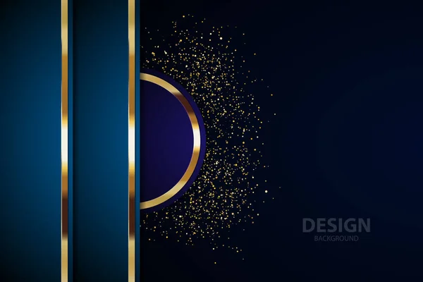 Gold Banner Abstract Vector Background Board Text Message Design Modern — Wektor stockowy